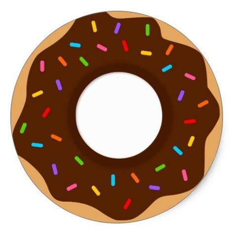 A Donut With Chocolate Frosting And Sprinkles On It S Side