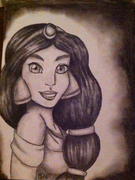 Princess Jasmine Drawing By Aquakitten Dragoart