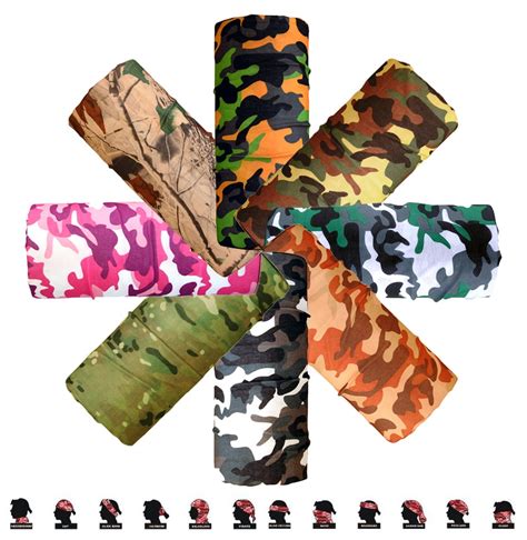 Buy Camo Paisley Bandana Army Headband Camouflage