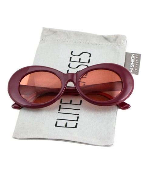 elite nirvana kurt cobain oval bold vintage sunglasses for women clout goggle sunglasses