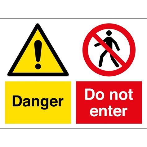 Danger Do Not Enter Signs From Key Signs Uk