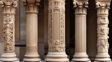 這些柱子雕刻成各種風格 一根柱子的圖片背景圖片和桌布免費下載