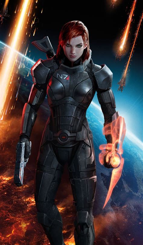 Mass Effect 3 Jane Shepard Female Main Character Video Games