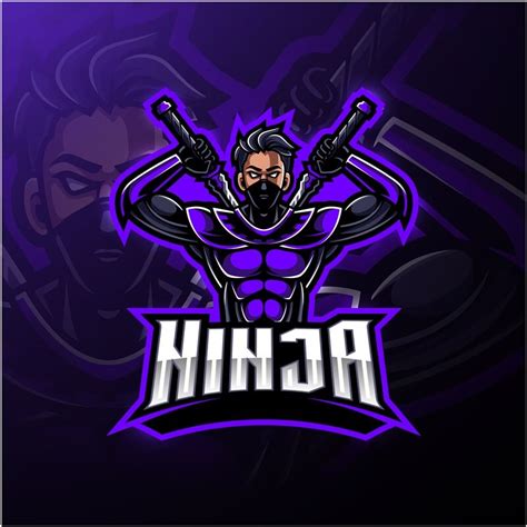 Ninja Esport Mascot Logo Design By Visink Thehungryjpeg