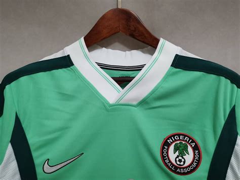 Retro 1998 Nigeria Home Soccer Jersey Football Shirt Mens Etsy