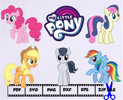 My Little Pony Cut File Svg Dxf Eps Pdf Png For Etsy