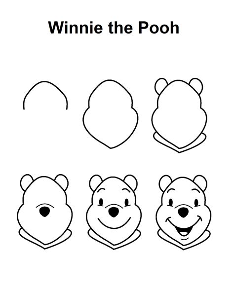 How To Draw Winnie The Pooh At Drawing Tutorials