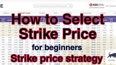 Strike Price Strategy How To Select Strike Price In Stock Options