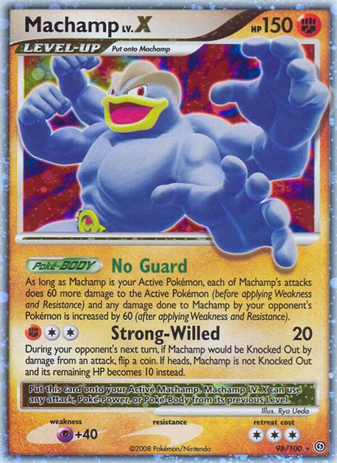 The most valuable cards in the burning shadow set tend to be the 38 pokemon gx cards, secret rare, and ultra rare cards. Machamp LV.X (Stormfront SF 98)