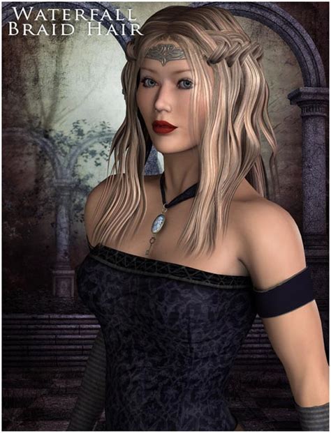 Waterfall Braid Hair V4 And Dawn Best Daz3d Poses Download Site
