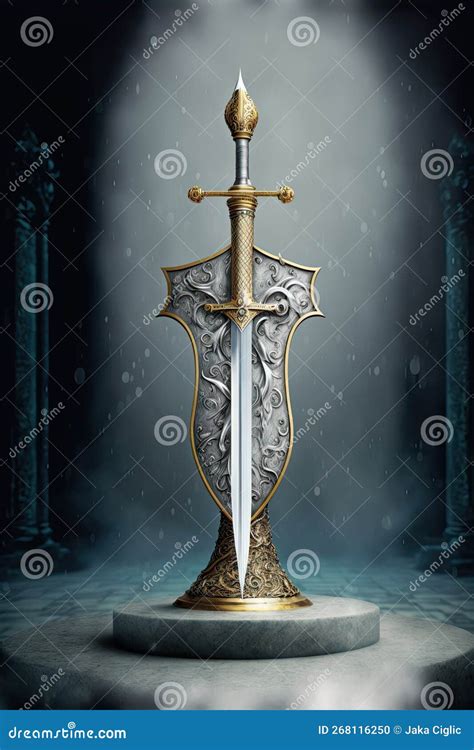 The Sword Of Saint Joan Of Arc Christian Legend Generative Ai Stock