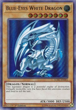 Never before has a structure deck been released revolving around such an iconic card. LCKC-EN001A Blue-Eyes White Dragon
