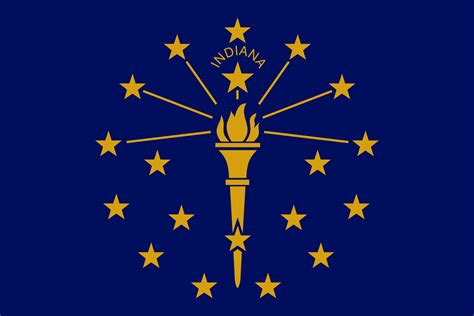 Indiana Flags Of The Us States