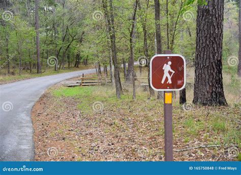 Hiking Trail Sign In Piney Woods Texas Stock Photo Image Of National