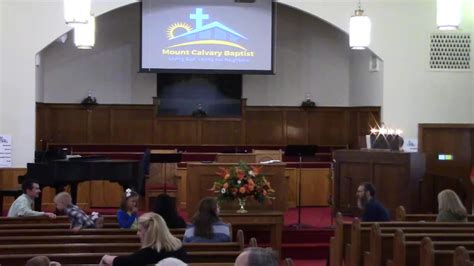 Sunday Morning Worship At Mount Calvary Baptist Church Selected To