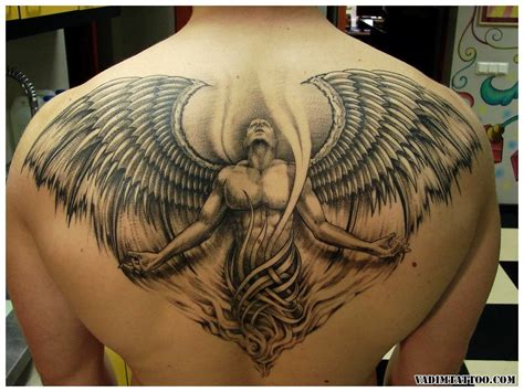 A guardian angel tattoo can be worn by both men and women. 65 Angel Tattoos: Guardian and Fallen Angel Tattoo Designs ...