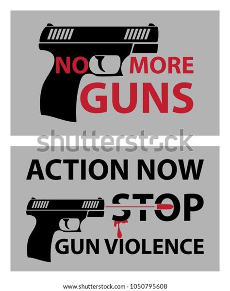 No More Guns Poster March Our Stock Vector Royalty Free 1050795608