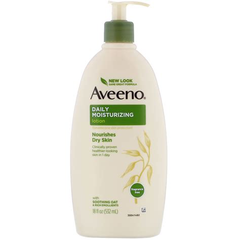 Aveeno Daily Moisturizing Lotion Fragrance Free 18 Fl Oz 532 Ml