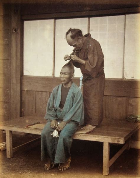 Hairdresser Japan Ca 1880s ~ Vintage Everyday