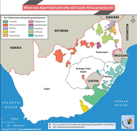 Map Of Apartheid South Africa