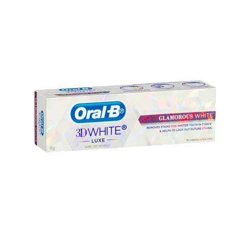 Oral B 3d White Luxe Glamorous White Toothpaste 95g Shopifull