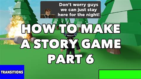 How To Make A Story Game In Roblox Studio Part 6 Youtube