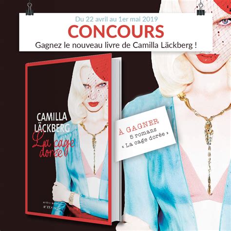 Pagesmediabooks and magazinesbookla cage dorée, camilla läckberg. Concours Cultura: gagner des livres "La cage dorée" de ...