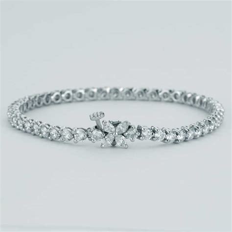 Eligible for free shipping and free returns. Tiffany & Co. Victoria Tennis Bracelet Platinum 4.49 cttw ...