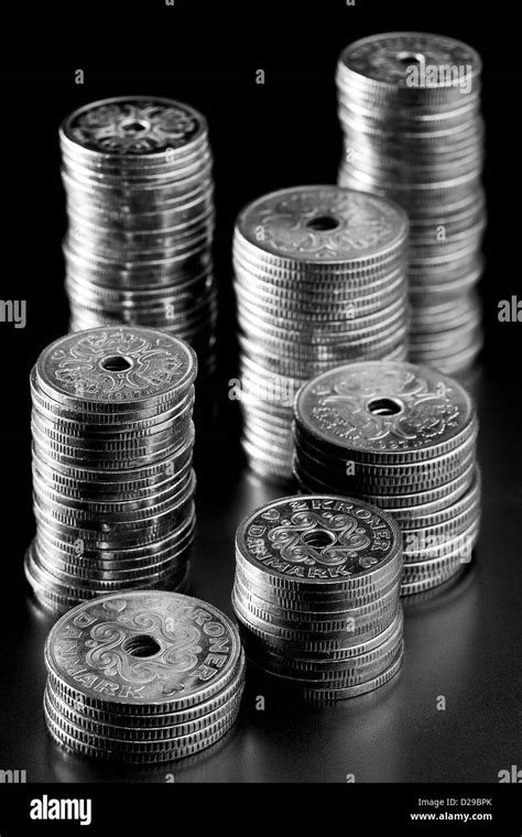 Stacks Of Coins Stock Photo Alamy