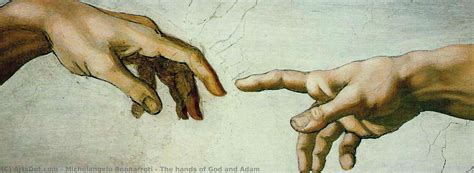 Reproductions Dart Les Mains De Dieu Et Adam De Michelangelo