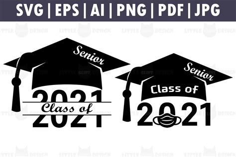 Download Senior 2021 Mask SVG Bundle, Graduation Cake Topper ...
