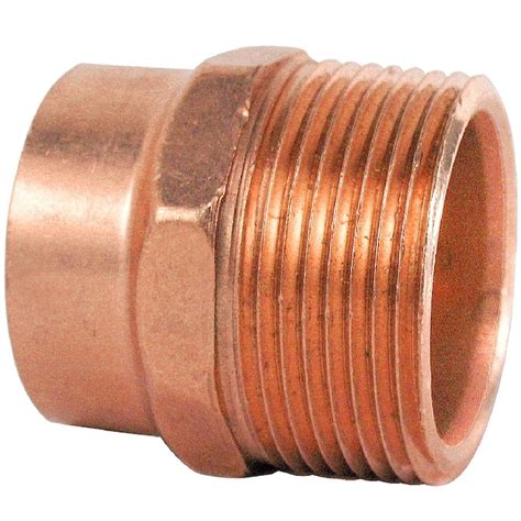 Nibco 1 14 In Copper Threaded Adapter Fittings In The Copper Fittings