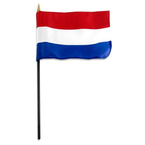 netherlands 4in x 6in poly cotton flag