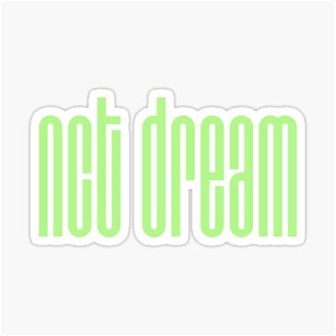 Nct Dream Logo Green Sticker For Sale By Going Kokoshop Redbubble