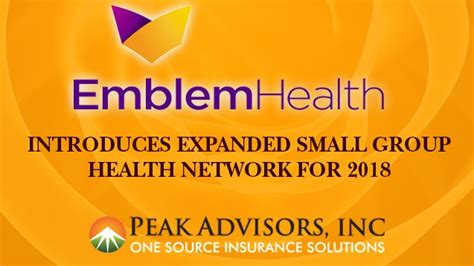 *this information was based on information available online at the time this resource was developed. EmblemHealth NY small group health insurance