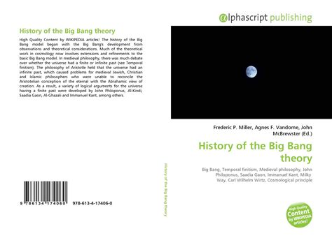 History Of The Big Bang Theory 978 613 4 17406 0