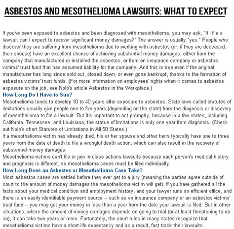 Check spelling or type a new query. Mesothelioma Settlement