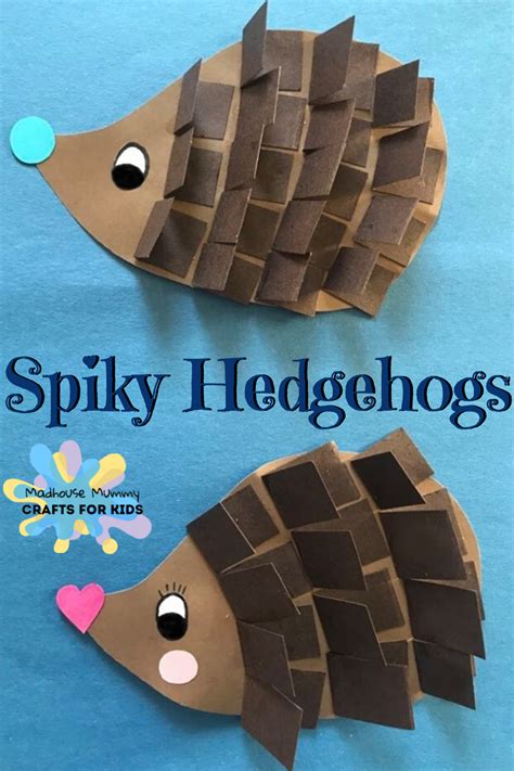 Spiky Paper Hedgehog Craft Fun Fall Crafts Hedgehog Craft Mummy Crafts