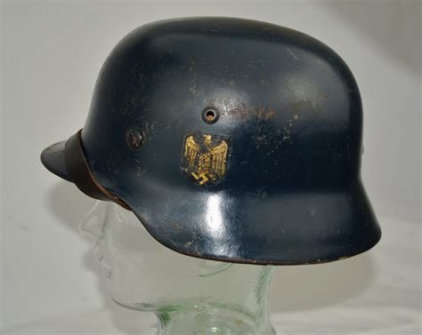Original Ww2 Double Decal German M35 Helmet Sally Antiques