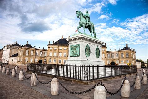 Amalienborg Palace And Square In Copenhagen Denmark
