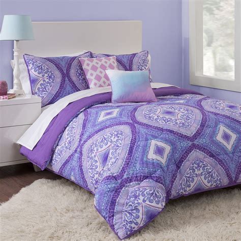 2019 black friday / cyber monday comforter sets deals and updates. Seventeen Watercolor Medallion Comforter Set | Purple ...
