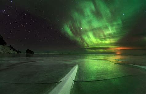 Northern Lights Aurora Borealis As Seen From Iceland Freeyork