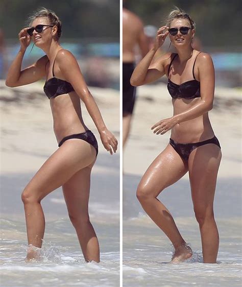 Maria Sharapova Shows Off Her Impressive Figure In Revealing Bikini During Break In Mexico
