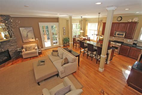 Build a tv stand or media console with these free plans. Open Plan Kitchen Dining Living Room Designs Home Combo ...