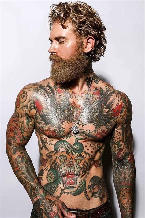 Popular Men’s Hipster Haircut Types You Can Try Out Hipster Haircut Tatted Men Chest Tattoo Men