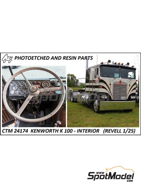 Czech Truck Model Ctm24174 Dashboard 125 Scale Kenworth K100 For