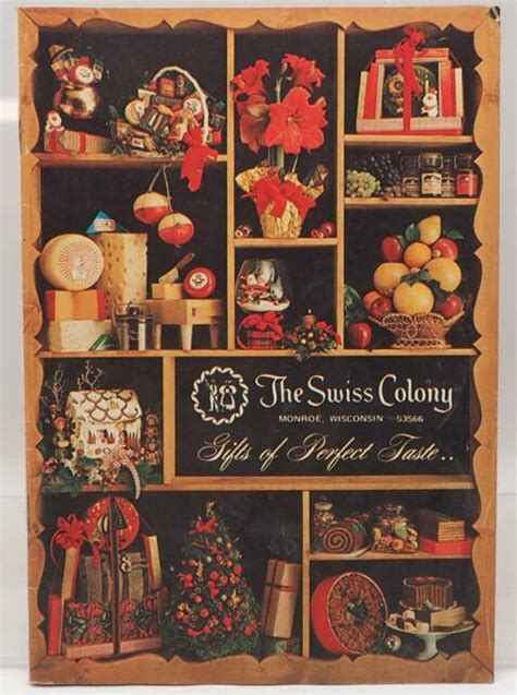 the swiss colony christmas t catalog 1974 vtg ebay