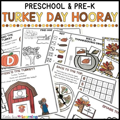turkey preschool activities for thanksgiving math and literacy printables math literacy