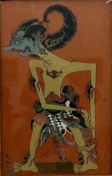 Gambar tokoh semar nampaknya merupakan simbol pengertian atau konsepsi dari aspek sifat ilahi, yang kalau dibaca bunyinya katanya ber bunyi Galeri Wayang Pitoyo.com - Seni Rupa Wayang - Antasena