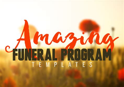 28 Amazing Funeral Program Booklet Templates Graphicmule